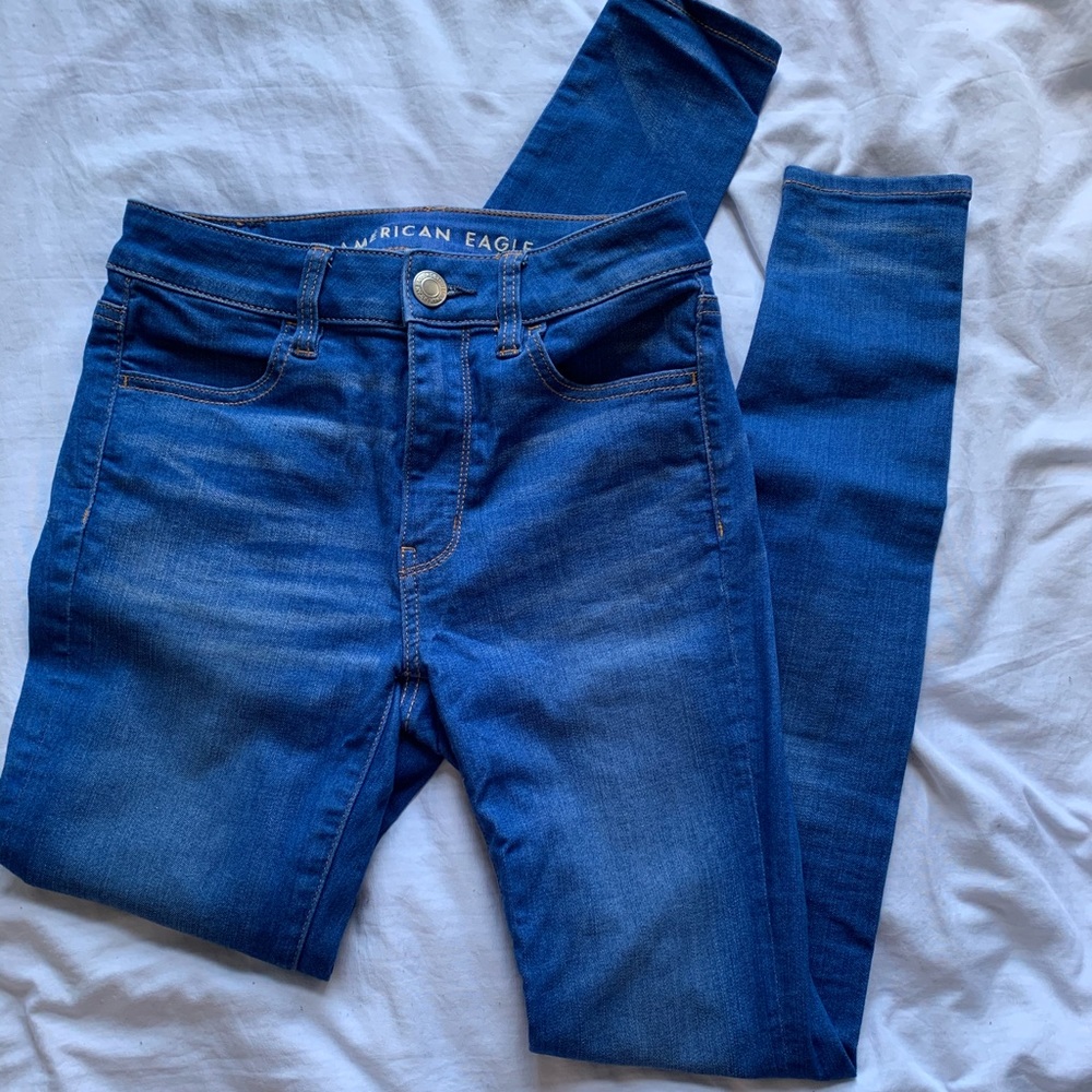 American Eagle High Waisted Long Jeans size 2